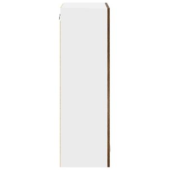 Hängeschrank mit Regal Riga Geräucherte Eiche 60 x 31 x 100 cm