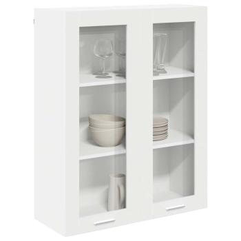 Hängeschrank mit Regal Riga Weiß 80 x 31 x 100 cm Holzwerkstoff
