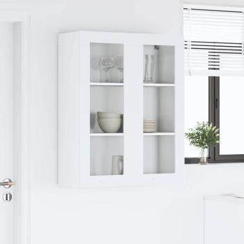 Hängeschrank mit Regal Riga Weiß 80 x 31 x 100 cm Holzwerkstoff