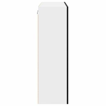 Hängeschrank mit Tür Riga Schwarz Eichen-Optik 80 x 31 x 100 cm