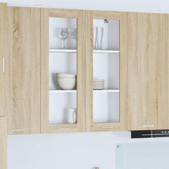 ARDEBO.de - Hängeschrank Riga Sonoma-Eiche 80 x 31 x 100 cm Holzwerkstoff