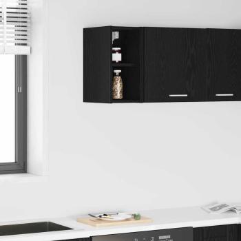ARDEBO.de - Hängeschrank Riga Schwarz Eichen-Optik 20 x 29,5 x 40 cm