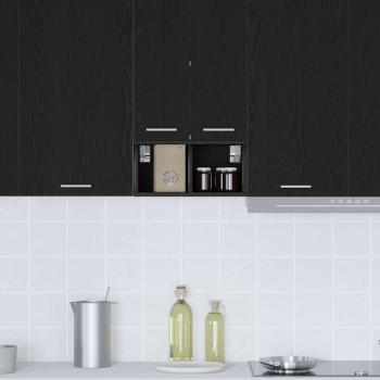Hängeschrank Riga Schwarz Eichen-Optik 20 x 29,5 x 40 cm