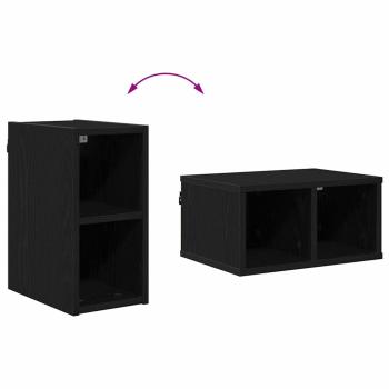 Hängeschrank Riga Schwarz Eichen-Optik 20 x 29,5 x 40 cm