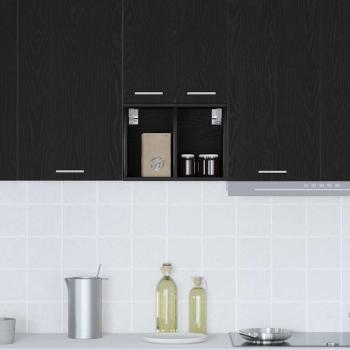 Hängeschrank Riga Schwarz Eichen-Optik 30 x 29,5 x 40 cm