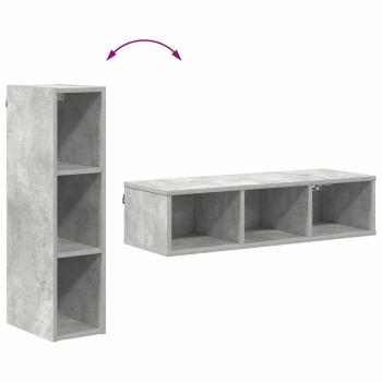 Hängeschrank Riga Beton Grau 20 x 29,5 x 80 cm Holzwerkstoff
