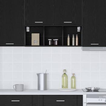 Hängeschrank Riga Schwarz Eichen-Optik 30 x 29,5 x 80 cm