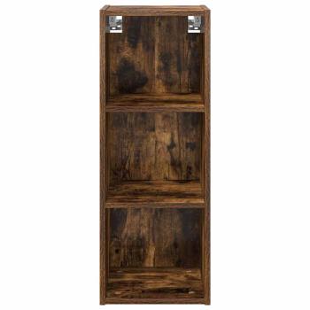 ARDEBO.de - Hängeschrank mit Regal Riga Geräucherte Eiche 30 x 29,5 x 80 cm