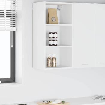 ARDEBO.de - Hängeschrank Riga Weiß 40 x 29,5 x 80 cm Holzwerkstoff