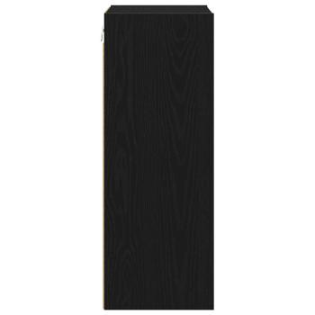 Hängeschrank Riga Schwarz Eichen-Optik 40 x 29,5 x 80 cm