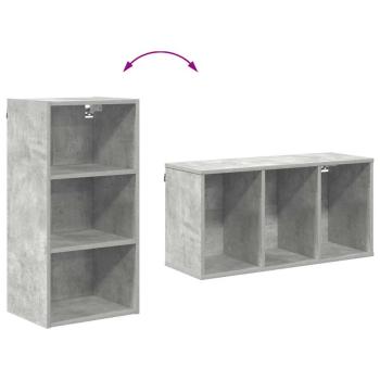 Hängeschrank Riga Beton Grau 40 x 29,5 x 80 cm Holzwerkstoff