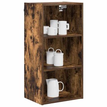 Hängeschrank mit Regal Riga Geräucherte Eiche 40 x 29,5 x 80 cm