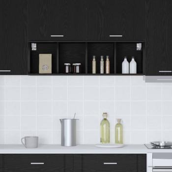 Hängeschrank Riga Schwarz Eichen-Optik 30 x 29,5 x 100 cm