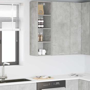 ARDEBO.de - Hängeschrank Riga Beton Grau 30 x 29,5 x 100 cm Holzwerkstoff