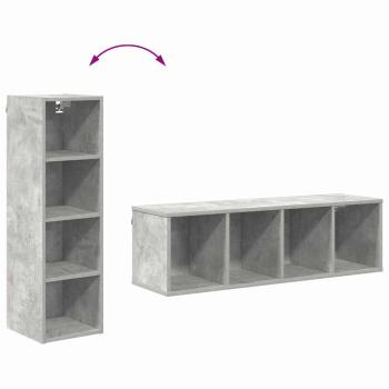 Hängeschrank Riga Beton Grau 30 x 29,5 x 100 cm Holzwerkstoff