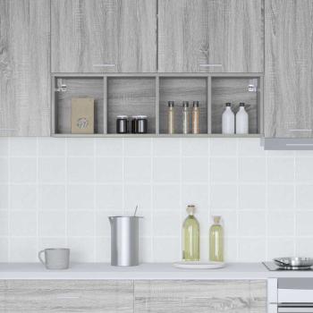 Hängeschrank mit Regal Riga Graues Sonoma 30 x 29,5 x 100 cm