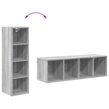 Hängeschrank mit Regal Riga Graues Sonoma 30 x 29,5 x 100 cm