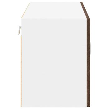 Küchenhängeschrank mit Regal Braun Eichen-Optik 80 x 31 x 40 cm