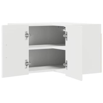 Küchenhängeschrank mit Regal Weiß 57 x 57 x 40 cm Holzwerkstoff