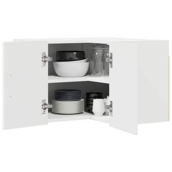 Küchenhängeschrank Hochglanz Weiß 57 x 57 x 40 cm Holzwerkstoff