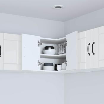 Küchenhängeschrank Hochglanz Weiß 57 x 57 x 40 cm Holzwerkstoff