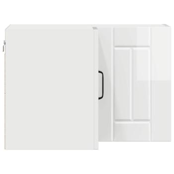 Küchenhängeschrank Hochglanz Weiß 57 x 57 x 40 cm Holzwerkstoff