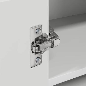 Küchenhängeschrank Hochglanz Weiß 57 x 57 x 40 cm Holzwerkstoff