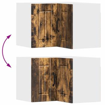 Küchenhängeschrank mit Regal Geräucherte Eiche 57 x 57 x 40 cm