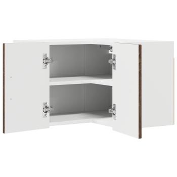 ARDEBO.de - Wand-Eckschrank LUCCA Brauneiche 57 x 57 x 40 cm Holzwerkstoff