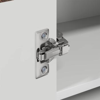 Wand-Eckschrank LUCCA Brauneiche 57 x 57 x 40 cm Holzwerkstoff
