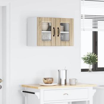 Wandglas-Schrank LUCCA Sonoma-Eiche 60 x 31 x 40 cm