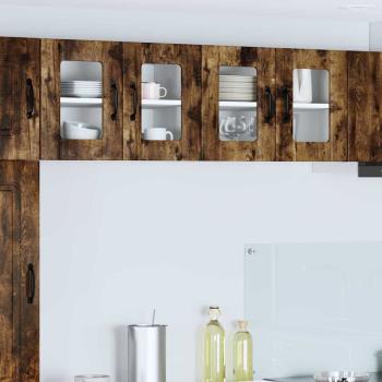 ARDEBO.de - Küchenhängeschrank 2 pcs Geräucherte Eiche 60 x 31 x 40 cm
