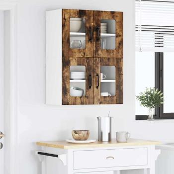 Küchenhängeschrank 2 pcs Geräucherte Eiche 60 x 31 x 40 cm