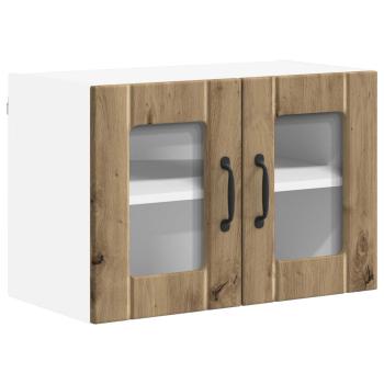 Küchenhängeschrank mit Tür 2 pcs Artisan-Eiche 60 x 31 x 40 cm