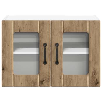 Küchenhängeschrank mit Tür 2 pcs Artisan-Eiche 60 x 31 x 40 cm