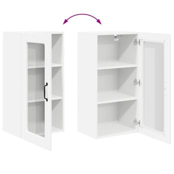 Küchenhängeschrank mit Regal Weiß 40 x 31 x 80 cm Holzwerkstoff