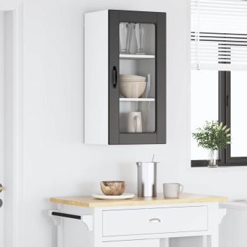 Wandglas-Schrank LUCCA Schwarz 40 x 31 x 80 cm Holzwerkstoff