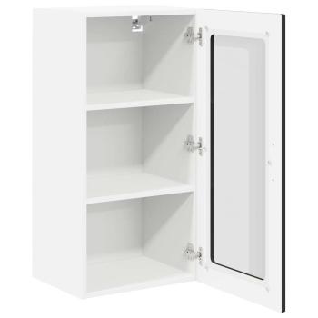 Wandglas-Schrank LUCCA Schwarz 40 x 31 x 80 cm Holzwerkstoff