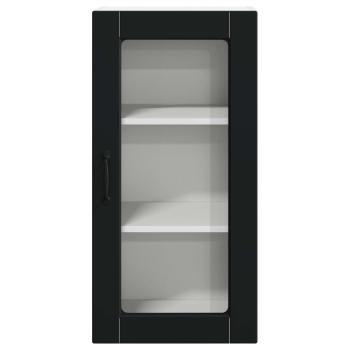 Küchenhängeschrank 2 pcs Schwarz 40 x 31 x 80 cm Holzwerkstoff