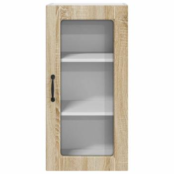 Küchenhängeschrank mit Regal 2 pcs Sonoma-Eiche 40 x 31 x 80 cm