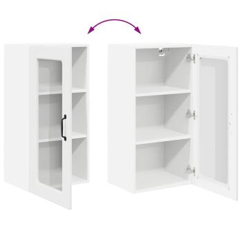 Küchenhängeschrank Hochglanz Weiß 40 x 31 x 80 cm Holzwerkstoff