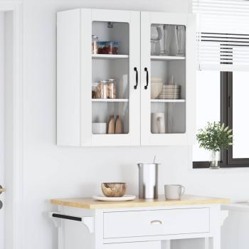 Küchenhängeschrank mit Tür 2 pcs Hochglanz Weiß 40 x 31 x 80 cm