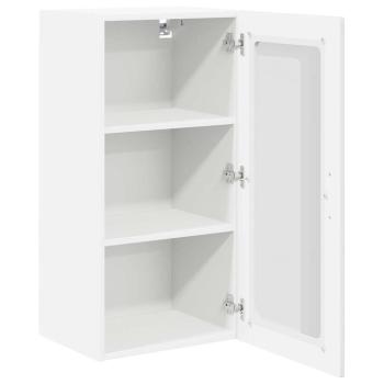 Küchenhängeschrank mit Tür 2 pcs Hochglanz Weiß 40 x 31 x 80 cm