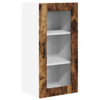 Küchenhängeschrank mit Regal Geräucherte Eiche 40 x 31 x 80 cm