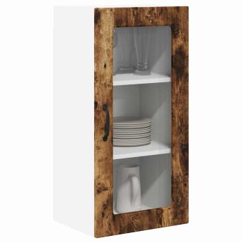 Küchenhängeschrank mit Regal Geräucherte Eiche 40 x 31 x 80 cm