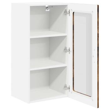 Küchenhängeschrank mit Regal Geräucherte Eiche 40 x 31 x 80 cm