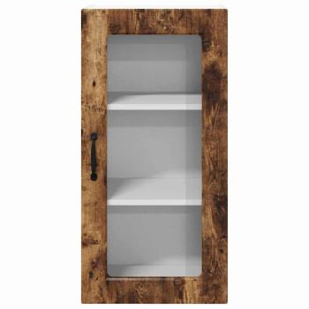 Küchenhängeschrank mit Regal Geräucherte Eiche 40 x 31 x 80 cm