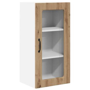 Küchenhängeschrank mit Tür 2 pcs Artisan-Eiche 40 x 31 x 80 cm