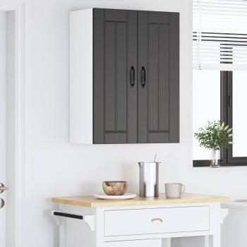 Wandschrank LUCCA 2 stk. Schwarz Holzwerkstoff
