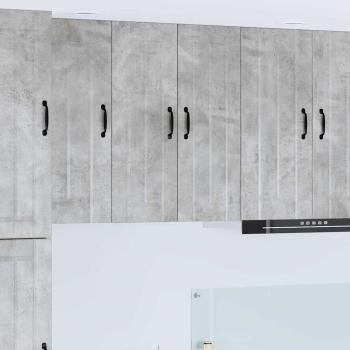 ARDEBO.de - Küchenhängeschrank Beton Grau 30 x 31 x 80 cm Holzwerkstoff